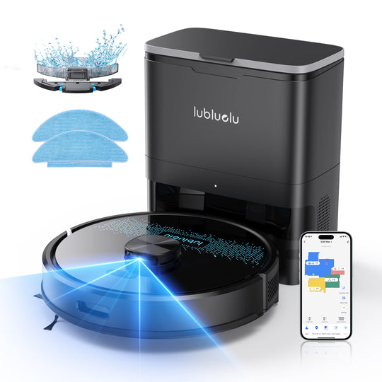 Aspirateur robot lubluelu SL60 Max+ avec 2, 5L Station d'aspiration automatique