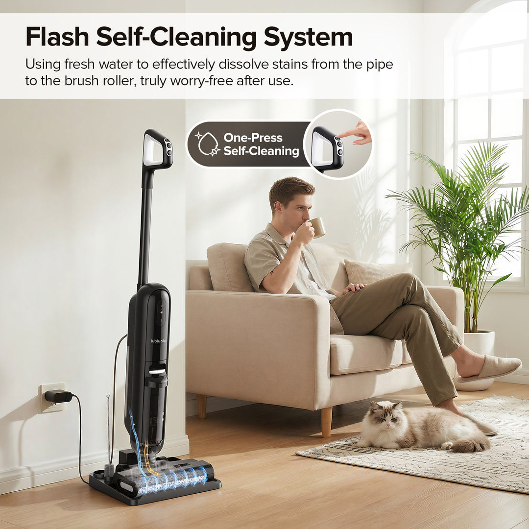 lubluelu T6 Wet and Dry Vacuum with Hassle-Free Floor Care