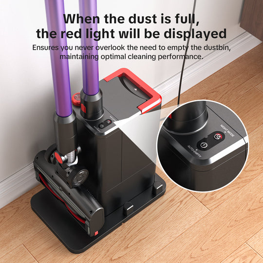 lubluelu X1000 Cordless Vacuum Cleaner with 2.5L Self-Emptying Dust Station