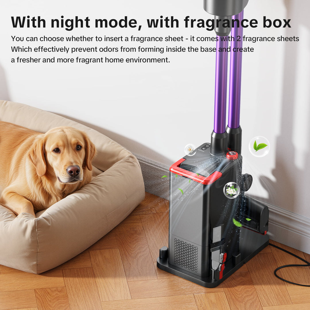 lubluelu X1000 Cordless Vacuum Cleaner with 2.5L Self-Emptying Dust Station