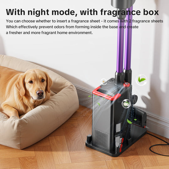 lubluelu X1000 Cordless Vacuum Cleaner with 2.5L Self-Emptying Dust Station