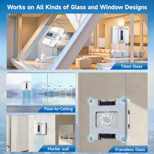 lubluelu CHYW200 robot de nettoyage de vitres intelligent