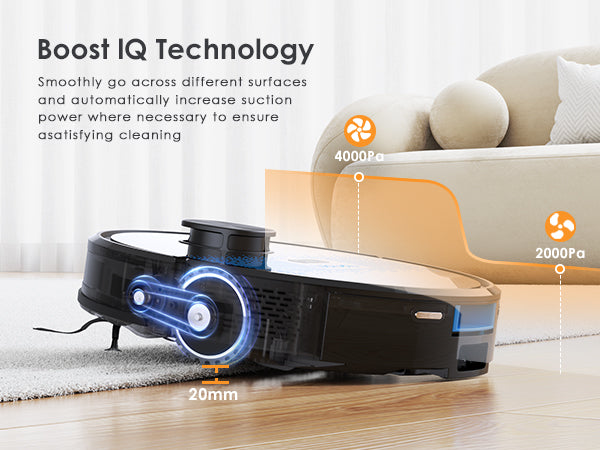 lubluelu SL60 Max+ Robot Vacuum with 2.5L Automatic Suction Station