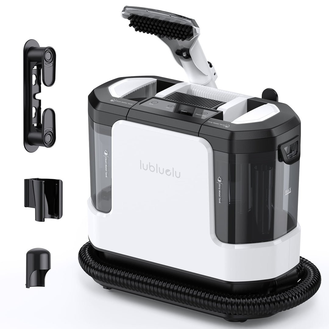 lubluelu V11 Portable Upholstery & Spot Cleaner - 4 Cleaning Modes with Wheeled Base Design