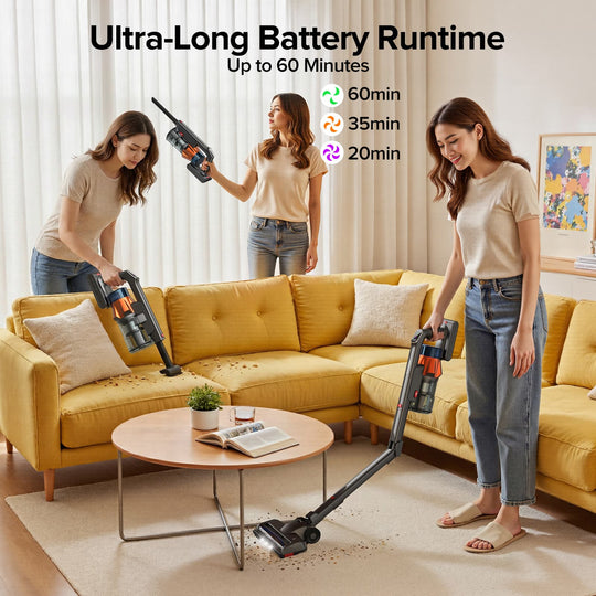 lubluelu G30 - 90° Foldable Cordless Stick Vacuum