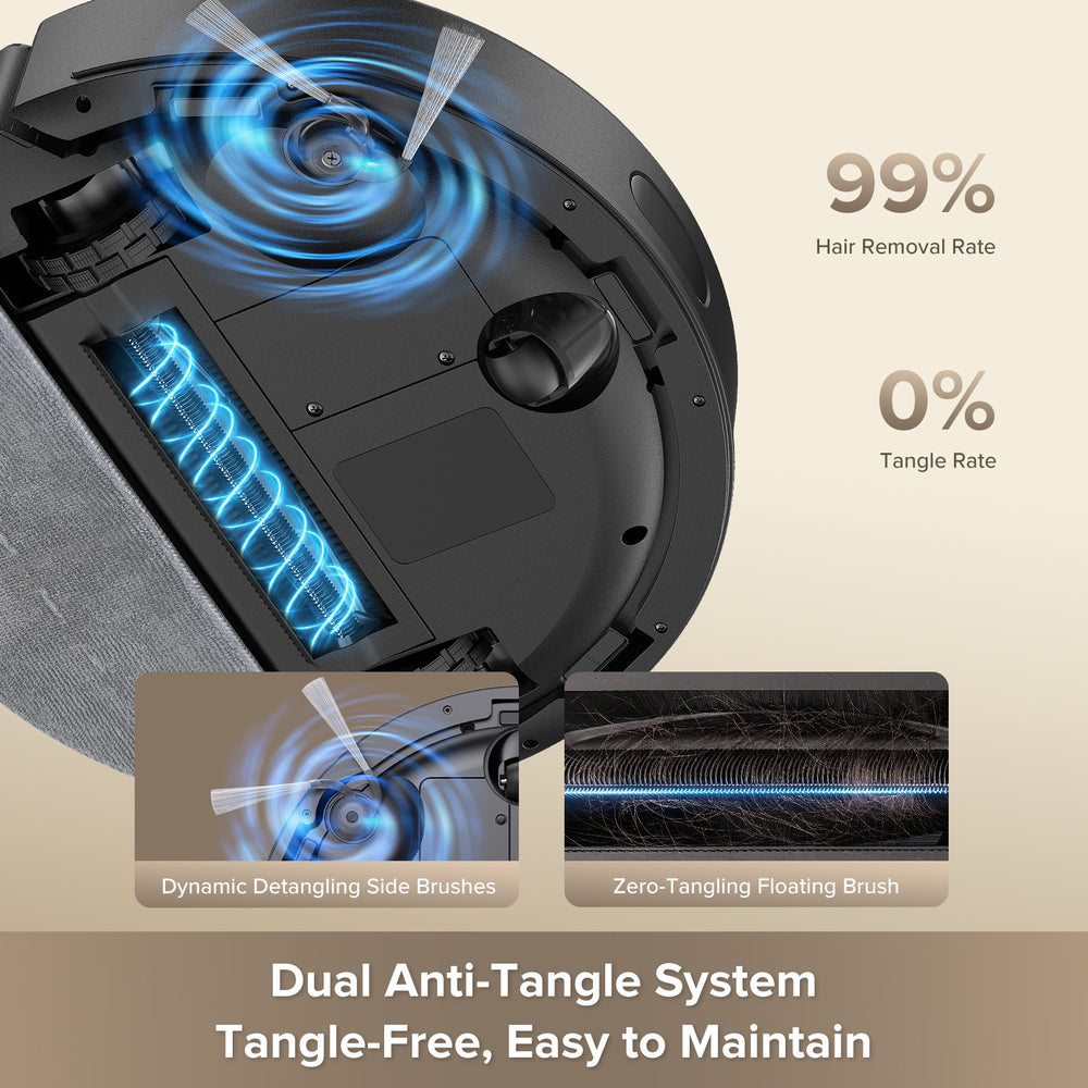 lubluelu L50 Max  Aspirator robot de 7500Pa cu sistem dublu anti-încurcare