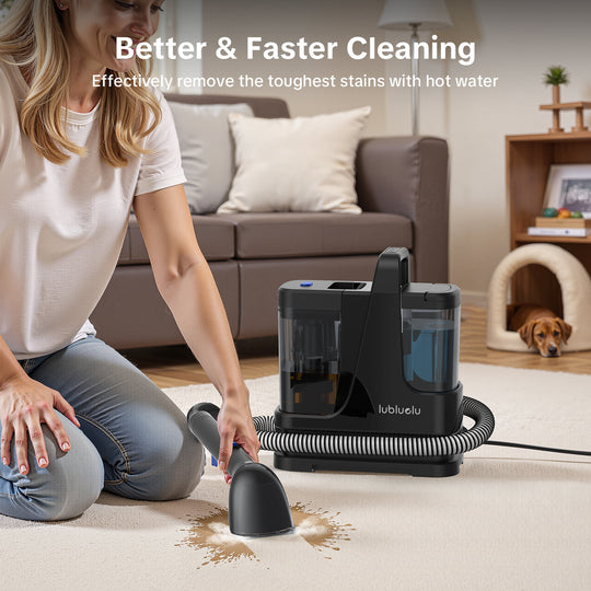 lubluelu V9 Portable Upholstery & Spot Cleaner - Cold, Hot & Steam Modes