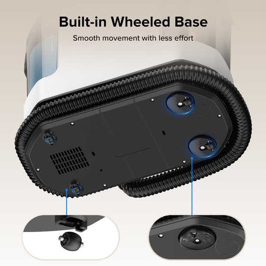 lubluelu V11 Portable Upholstery & Spot Cleaner - 4 Cleaning Modes with Wheeled Base Design