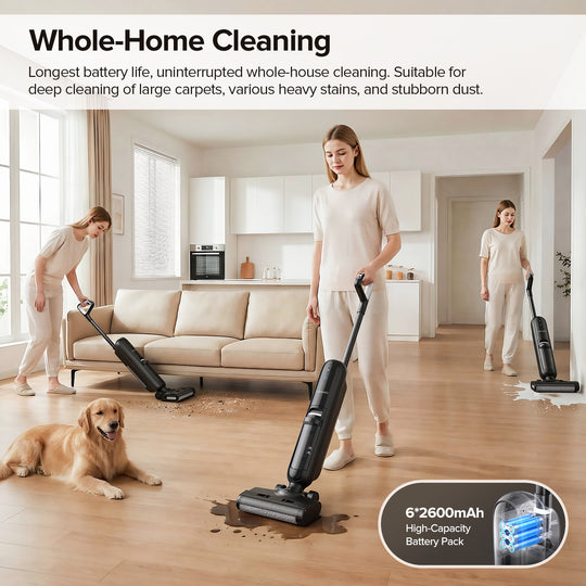 lubluelu T6 Wet and Dry Vacuum with Hassle-Free Floor Care
