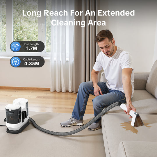 Long Reach For An Extended Cleaning Area