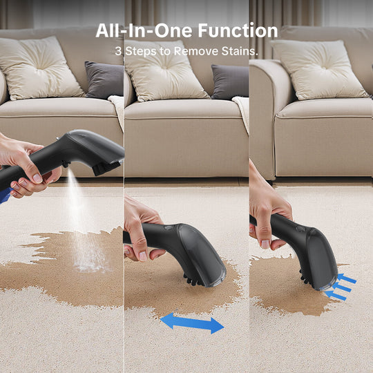 lubluelu V9 Portable Upholstery & Spot Cleaner - Cold, Hot & Steam Modes