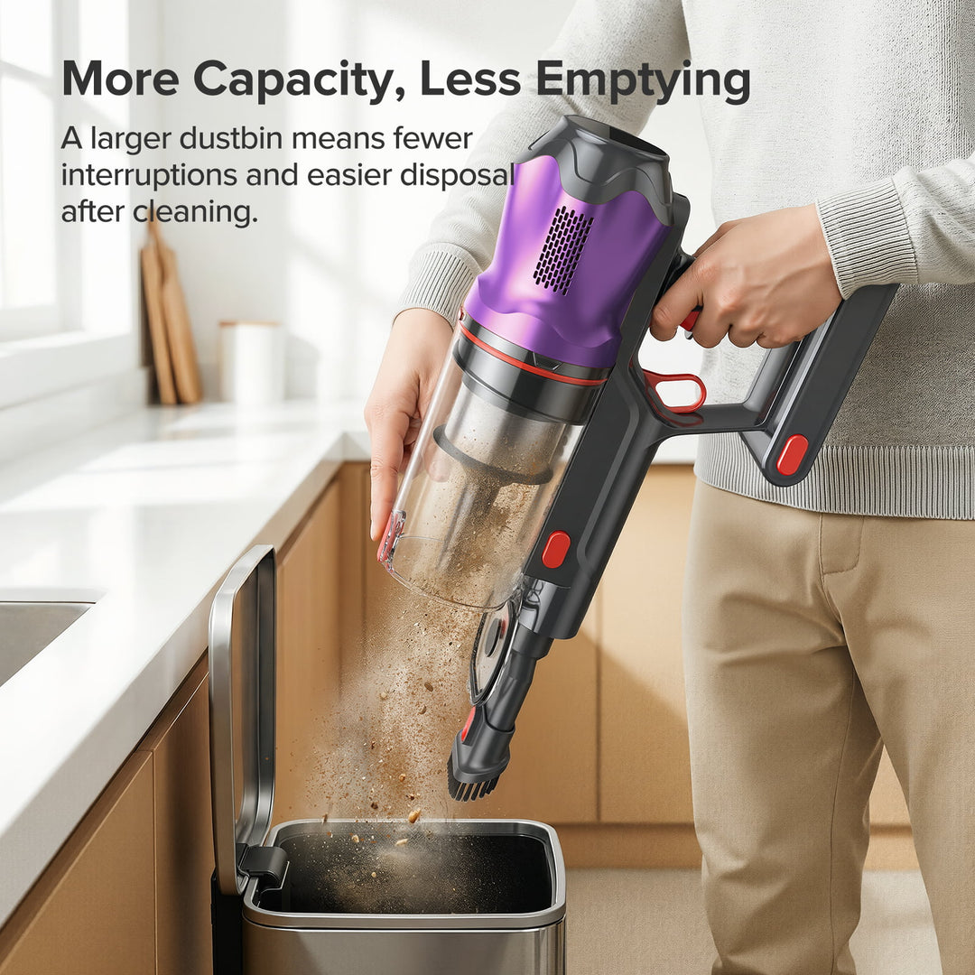 lubluelu G20 - Self-Standing Cordless Vacuum Cleaner with Powerful Suction 150AW