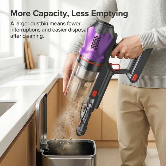 lubluelu G20 - Self-Standing Cordless Vacuum Cleaner with Powerful Suction 150AW