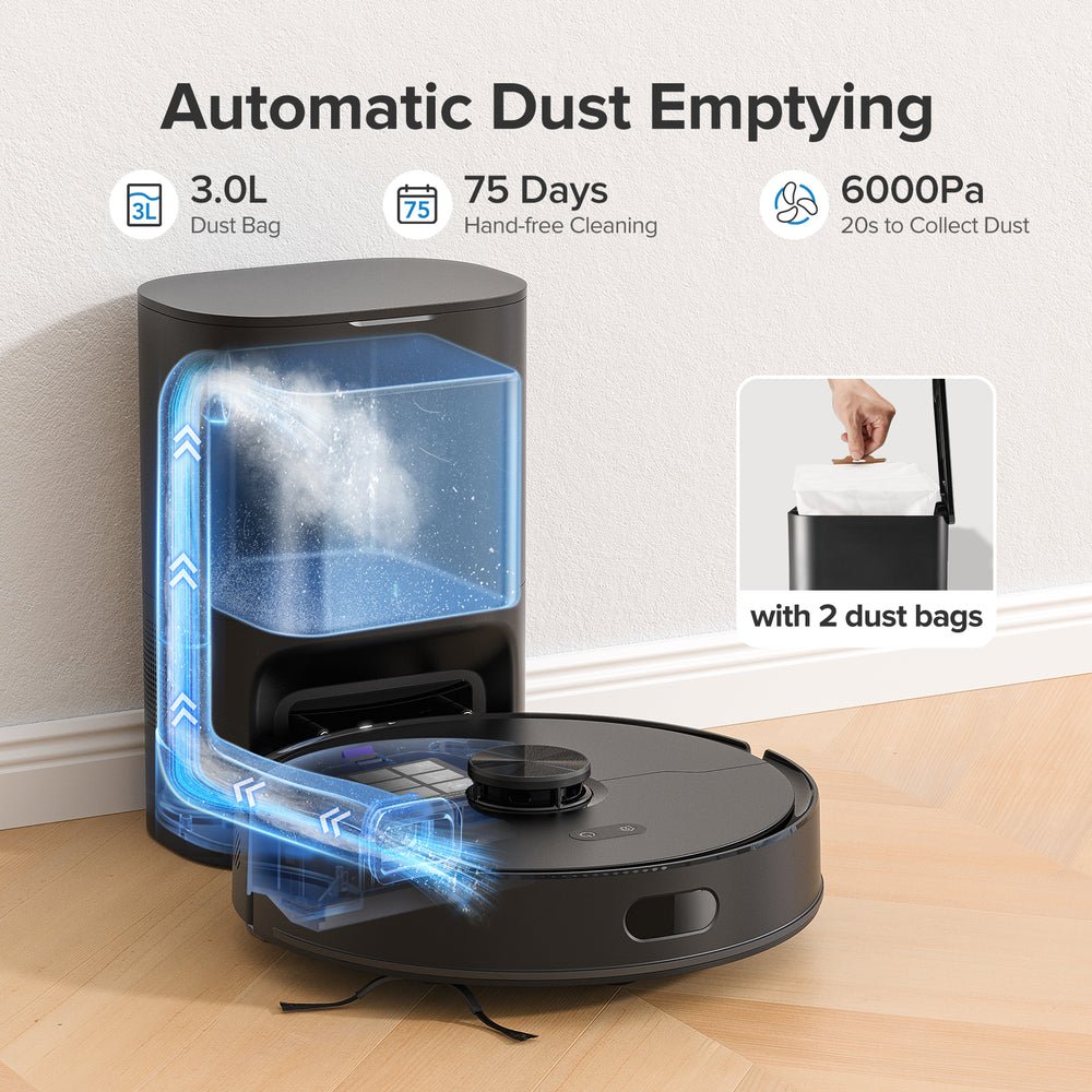 lubluelu L15 Max-L15 Ultra Aspirateur robot avec 3L Station d'aspiration automatique